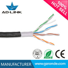 Outdoor wasserdichte hölzerne Rolle 305m reines Kupfer CCA UTP cat5e 24awg Kabel